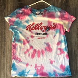Kellogg’s tie-dye shirt.